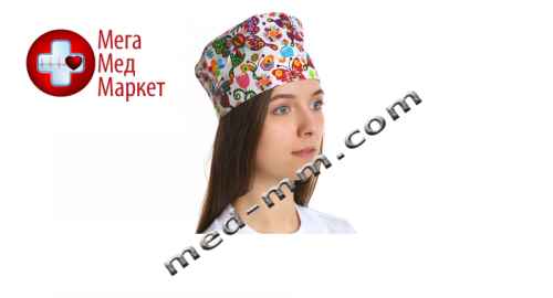 Купить Медицинская шапочка принт №15 цена, характеристики, отзывы